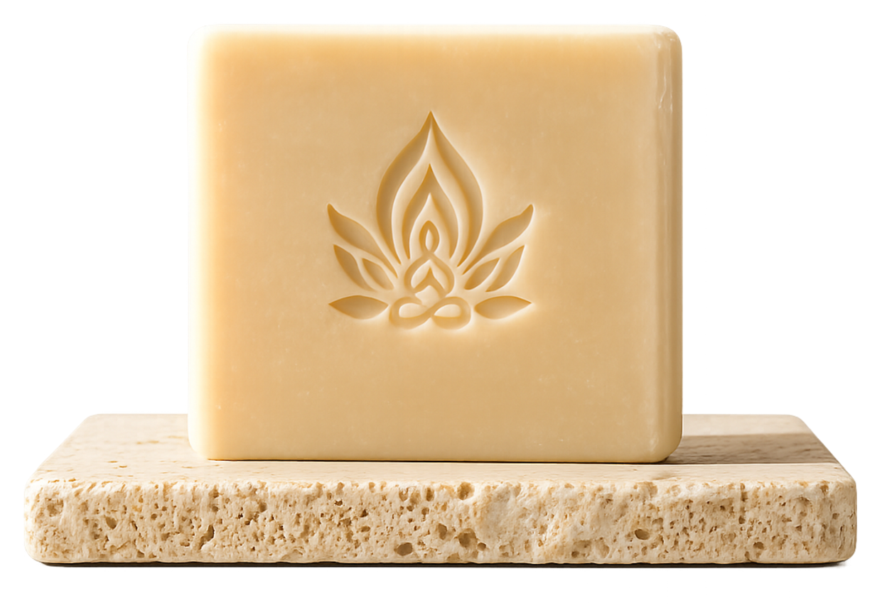 Herbal soap and salve skincare set made for gentle cleansing, hydration, and skin repair